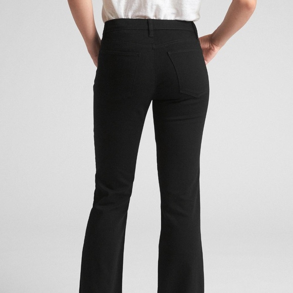 GAP Mid Rise Perfect Boot Jeans in Everblack New - Picture 4 of 8